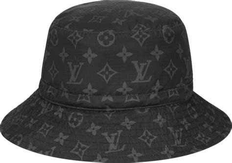 louis vuitton bucket hat black|black lv hat.